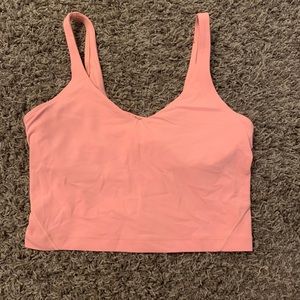 Size 6 puff pink Lulu lemon align tank top!
